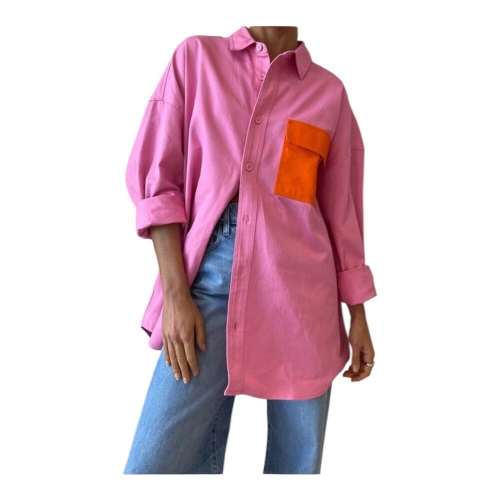 Blanca George Oversized Button Down Shirt Size XS/Small